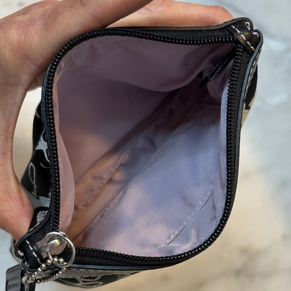 Coach Horse & Carriage Pleated Pouch Cosmetic Bag - Picture 13 of 15